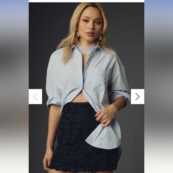 Maeve Button down oversized shirt! NWT! - Picture 6 of 6